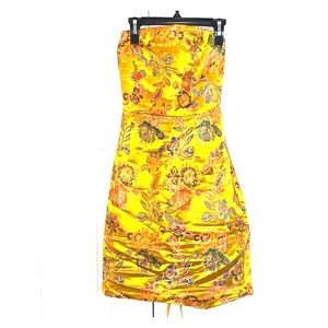 NWT Bandeau Lace Up Back Bodycon Dress